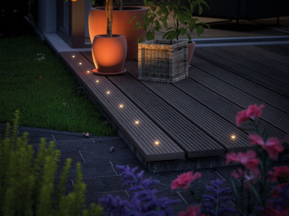 Paulmann Outdoor Plug & Shine EBL Set MicroPen II 5x0,22W IP67 3000K Edelstahl