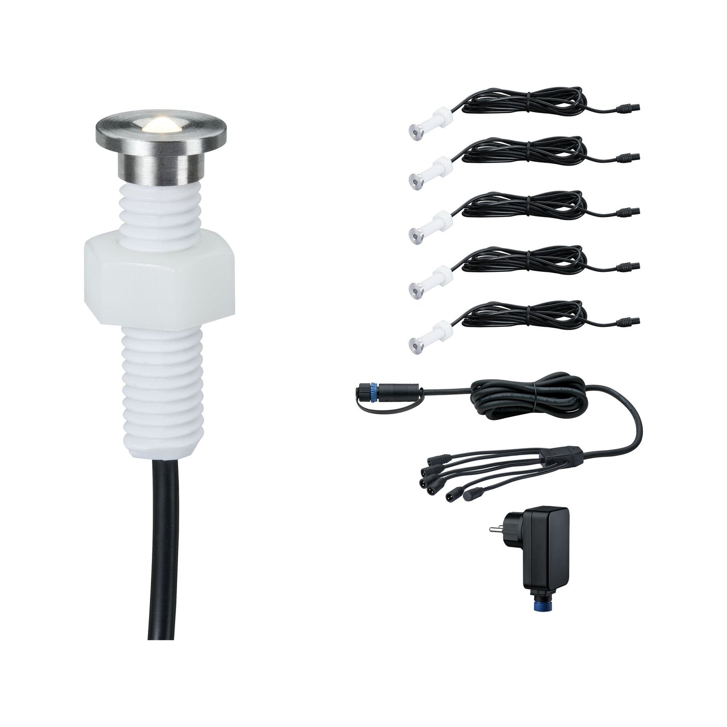 Paulmann Outdoor Plug & Shine EBL Set MicroPen II 5x0,22W IP67 3000K incl. Driver