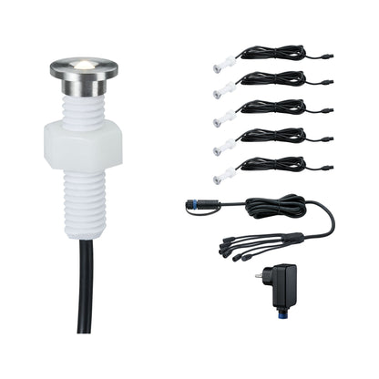 Paulmann Outdoor Plug & Shine EBL Set MicroPen II 5x0,22W IP67 3000K incl. Driver