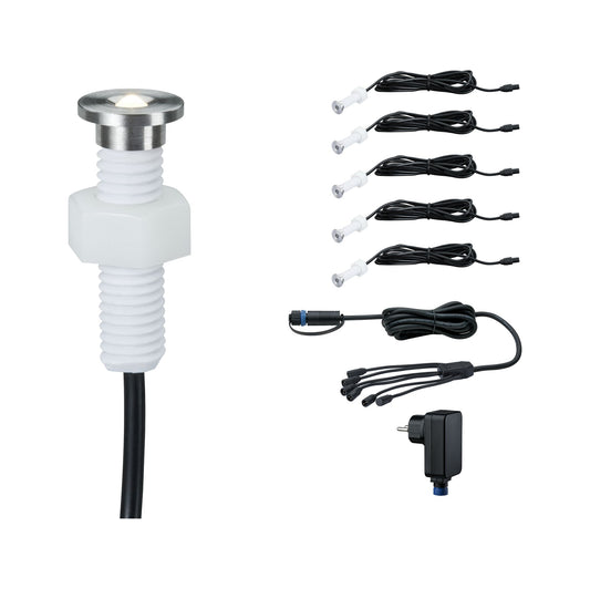 Paulmann Outdoor Plug & Shine EBL Set MicroPen II 5x0,22W IP67 3000K incl. Driver