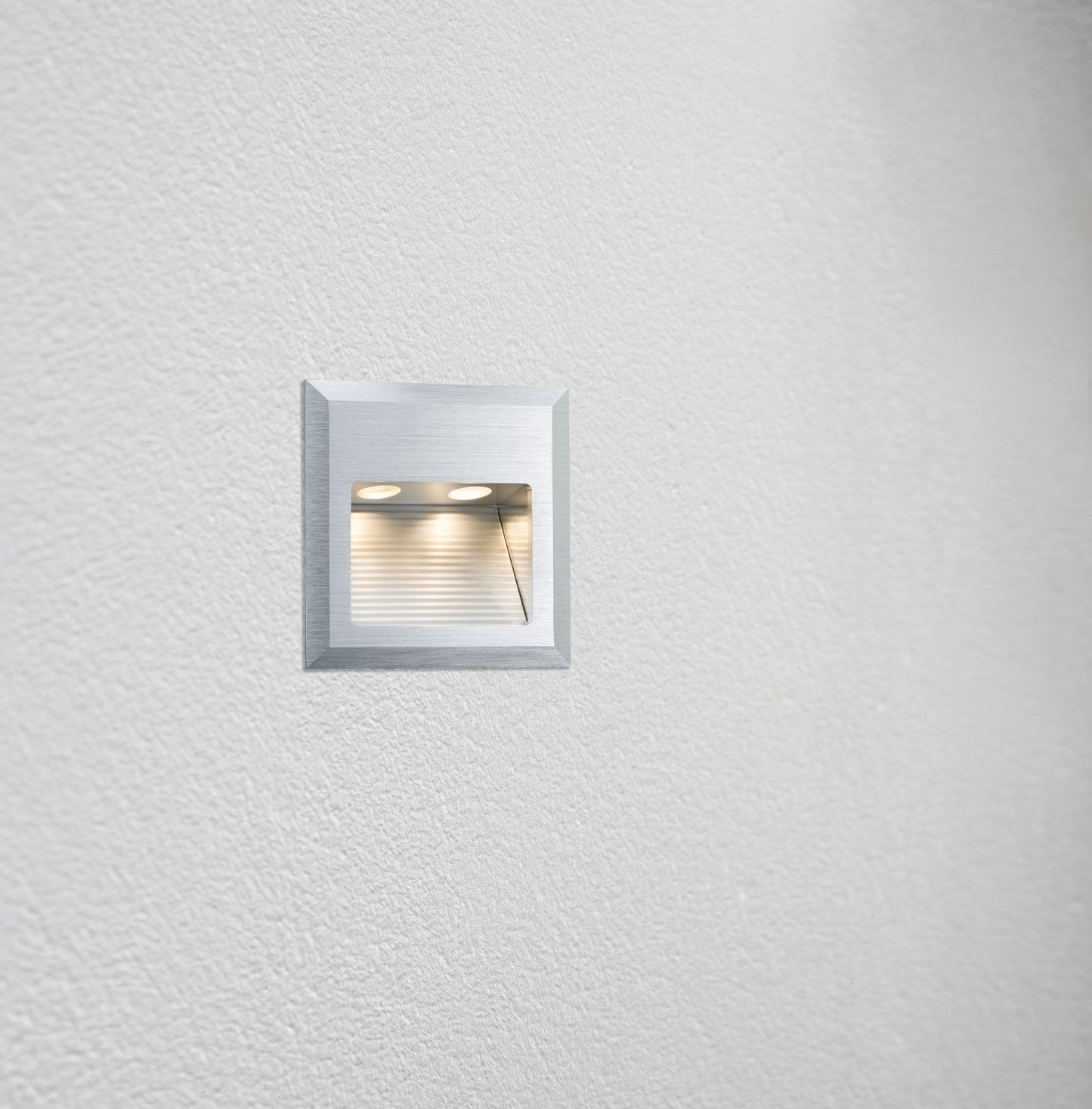 Paulmann Special EBL Set Quadro Wand LED 2W 3VA 230V 10x10cm Alu gebürstet/Alu
