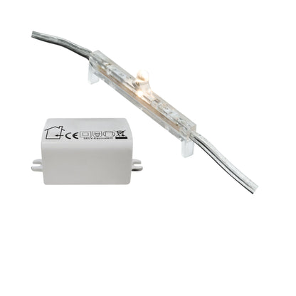 Paulmann Special Fliesenleuchte Set GrooveLight LED 4x0,02W 3VA 230/6V 3mm Trans/Kst