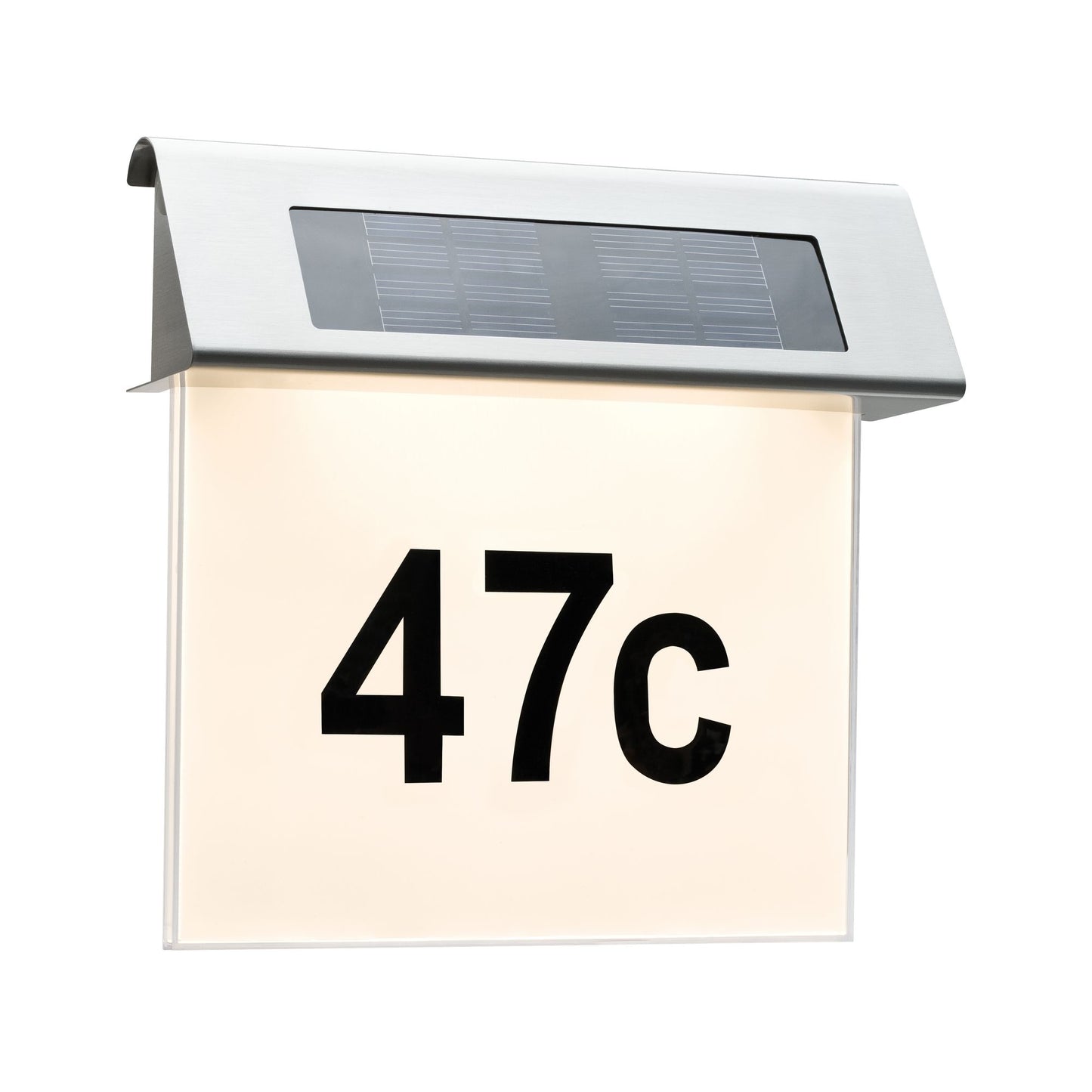 Paulmann Special Solar Hausnummernleuchte IP44 LED 1x0,2W Edelst./Weiß Edelstahl/Acryl