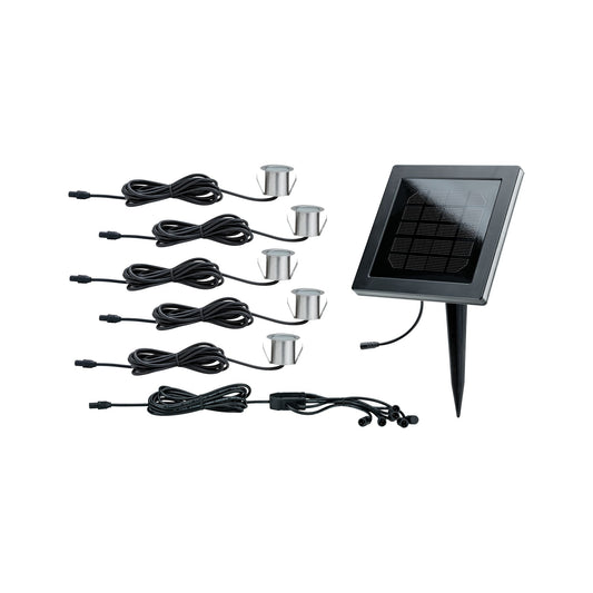 Paulmann Special Solarmodul Set MiniSol Boden EBL IP67 5x0,2W 12V Eds/Schwarz Eds/Kst