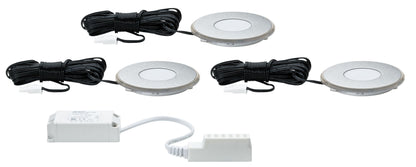 Paulmann Special EBL Set Deco UpDownlight IP44 LED 3x1W 230/12V 90mm Eds/Sat Eds./Polyc