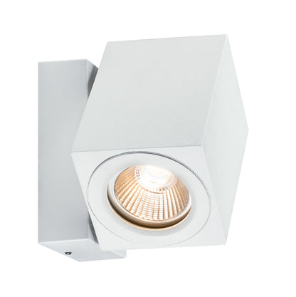 Paulmann Special ABL Set IP44 360° Cube Flame LED 1x7W 230V Weiß matt/Alu