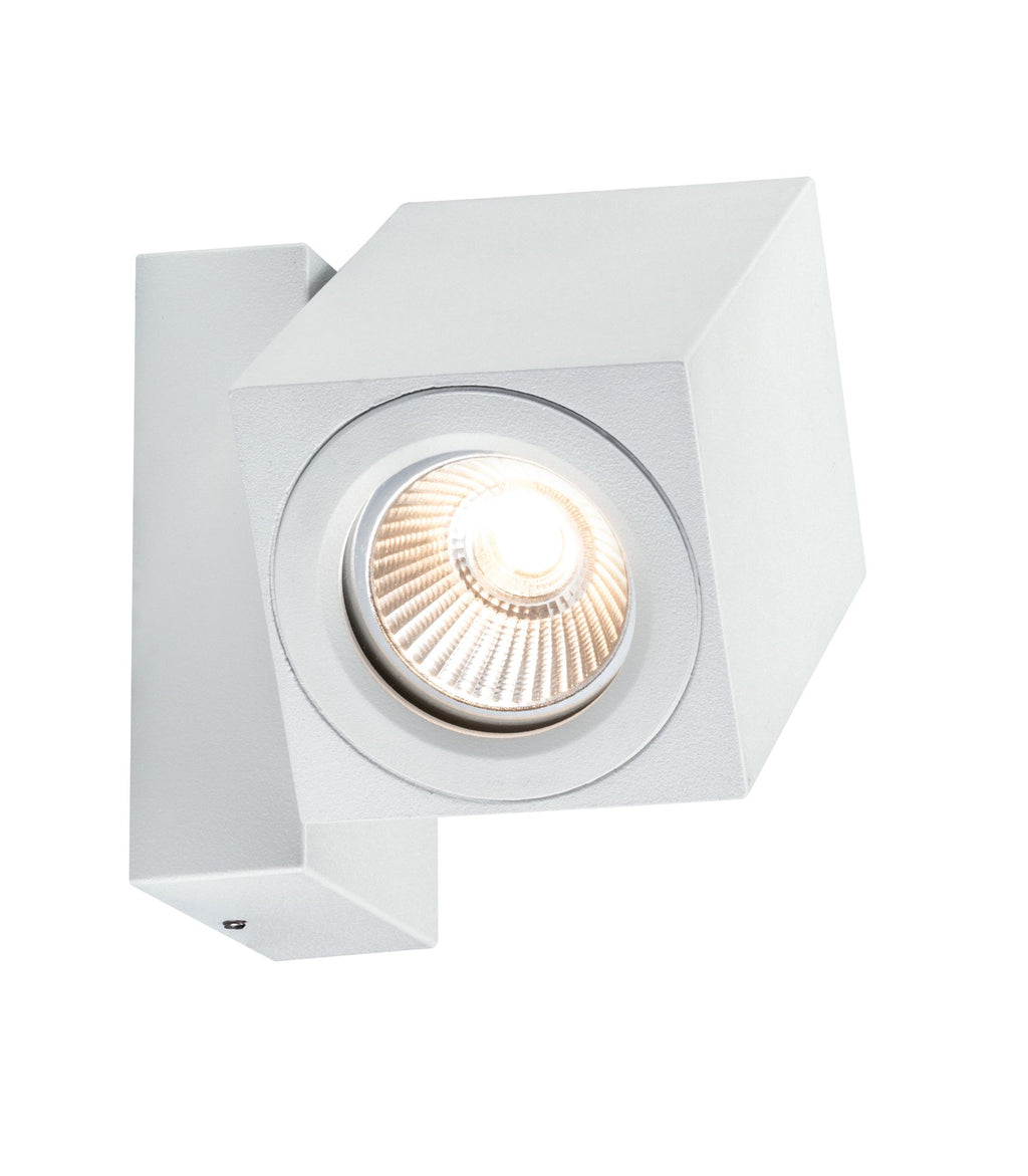 Paulmann Special ABL Set IP44 360° Cube Flame LED 1x7W 230V Weiß matt/Alu