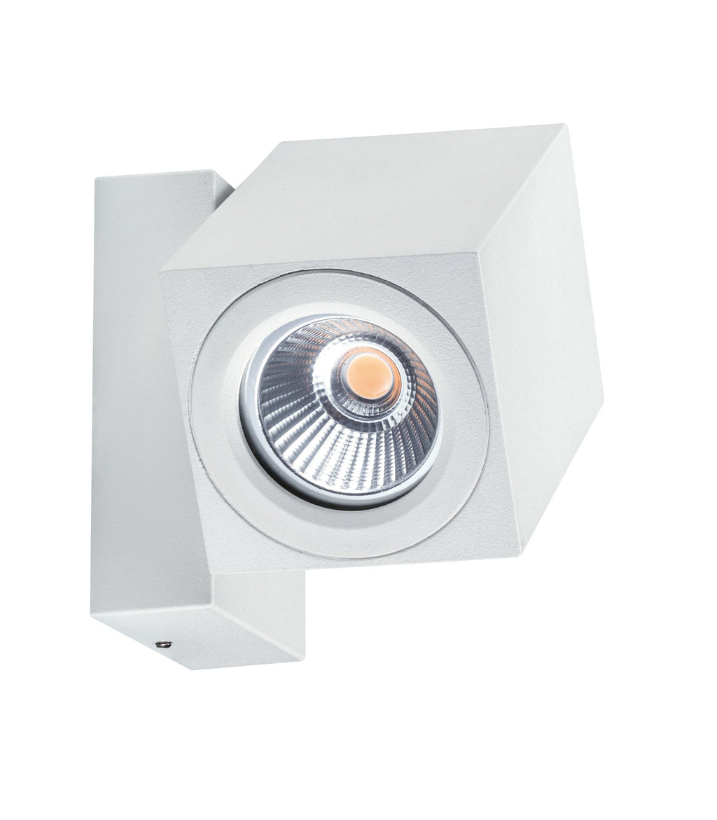 Paulmann Special ABL Set IP44 360° Cube Flame LED 1x7W 230V Weiß matt/Alu