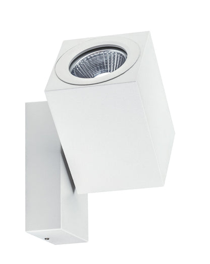 Paulmann Special ABL Set IP44 360° Cube Flame LED 1x7W 230V Weiß matt/Alu
