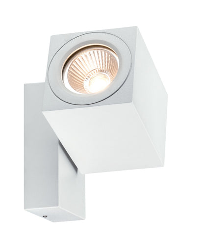 Paulmann Special ABL Set IP44 360° Cube Flame LED 1x7W 230V Weiß matt/Alu
