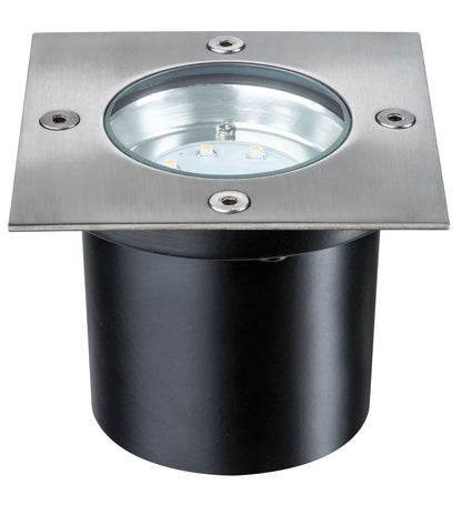 Paulmann Special EBL Set Boden eckig LED 3x1,2W 2700K 6VA 230/12V 100mm Edelstahl/Metall
