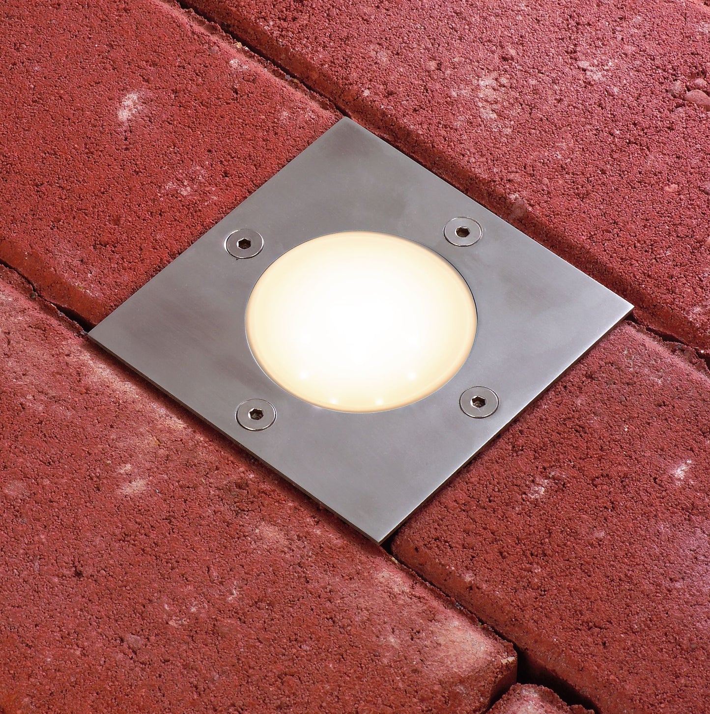 Paulmann Special EBL Set Boden eckig LED 3x1,2W 2700K 6VA 230/12V 100mm Edelstahl/Metall
