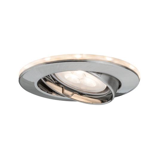 Paulmann Star EBL Set schwenkb m. LED Ring Shine 2700K 3x4,5W 230V GU10/1W Eisen geb.