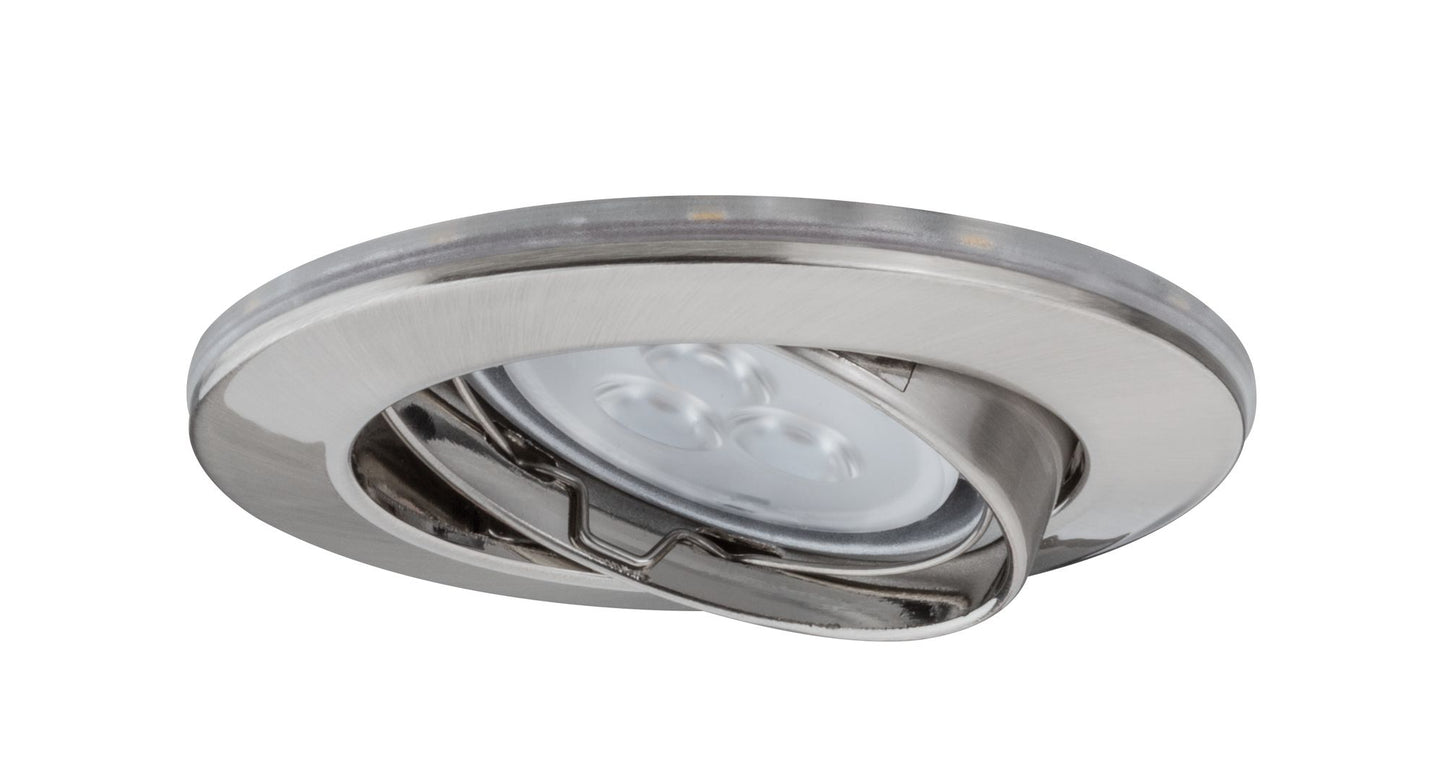 Paulmann Star EBL Set schwenkb m. LED Ring Shine 2700K 3x4,5W 230V GU10/1W Eisen geb.