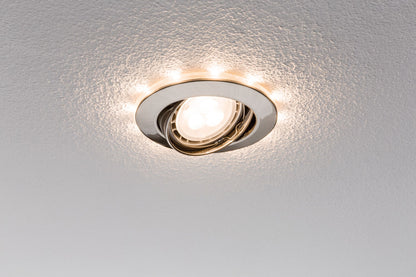 Paulmann Star EBL Set schwenkb m. LED Ring Shine 2700K 3x4,5W 230V GU10/1W Eisen geb.
