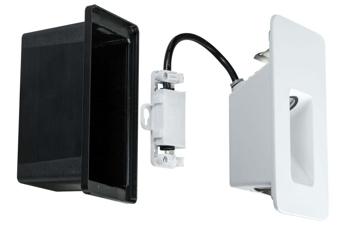 Paulmann Special EBL Set IP44 Wand Slot LED 2,4W 230V 90mm Weiß matt/Alu