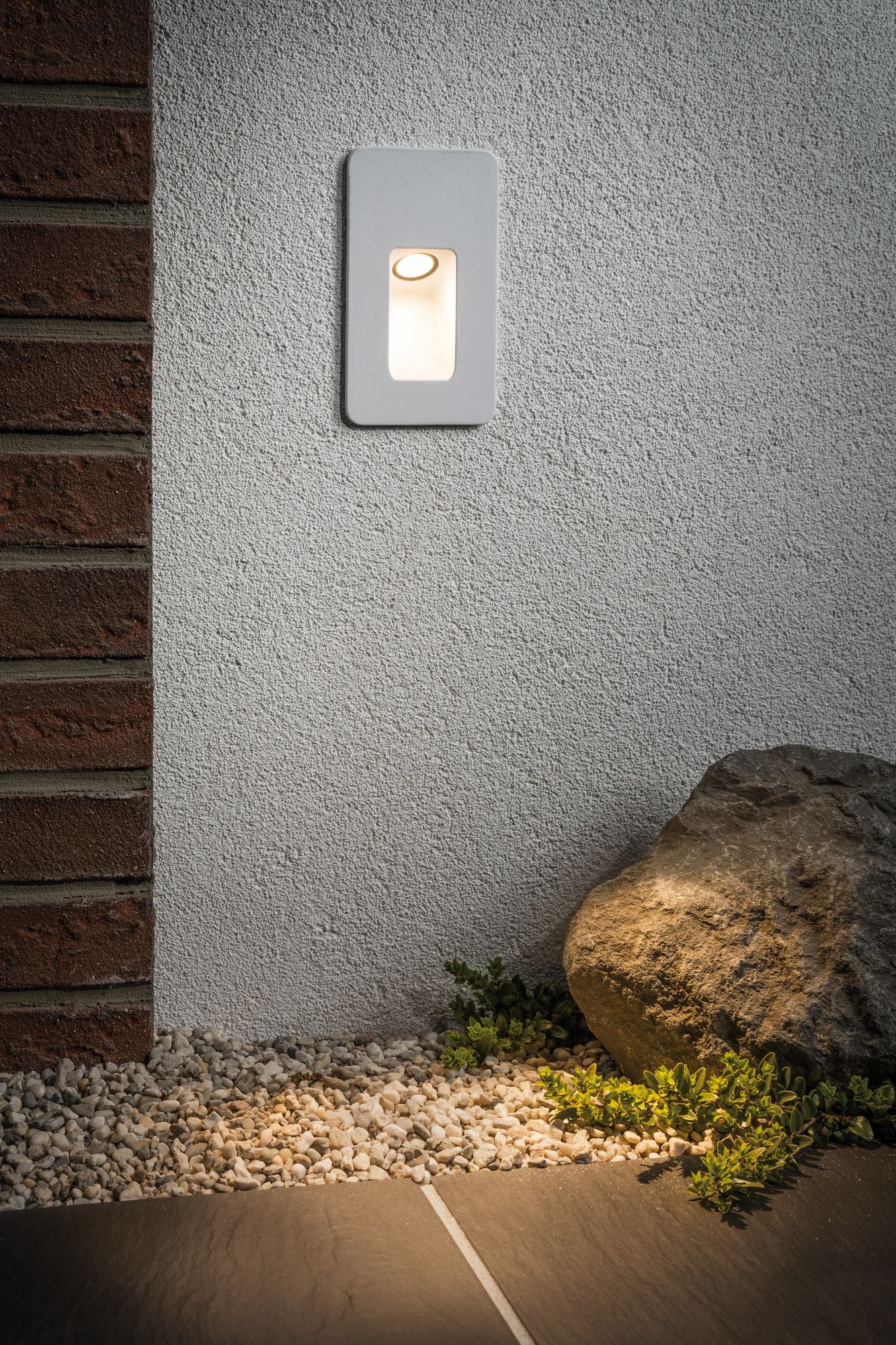 Paulmann Special EBL Set IP44 Wand Slot LED 2,4W 230V 90mm Weiß matt/Alu