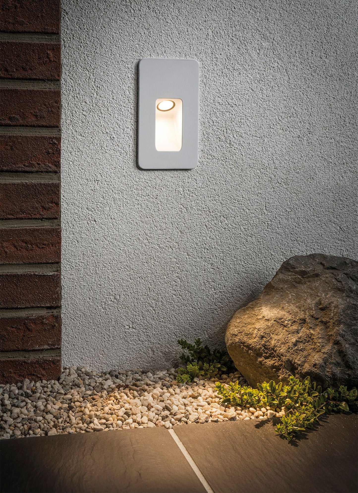 Paulmann Special EBL Set IP44 Wand Slot LED 2,4W 230V 90mm Weiß matt/Alu