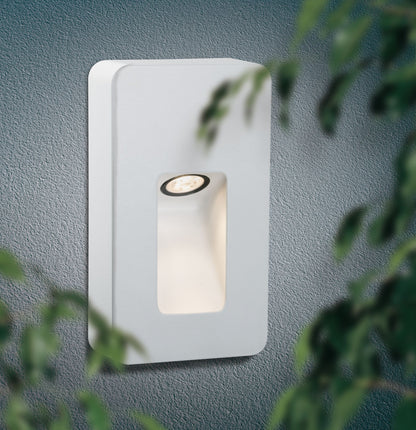 Paulmann Special ABL Set IP44 Wand Slot LED 2,4W 230V 93mm Weiß matt/Alu
