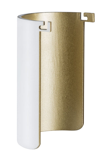 Paulmann Special Glas AmbientLED IP44 Wand Weiß matt/Gold Alu