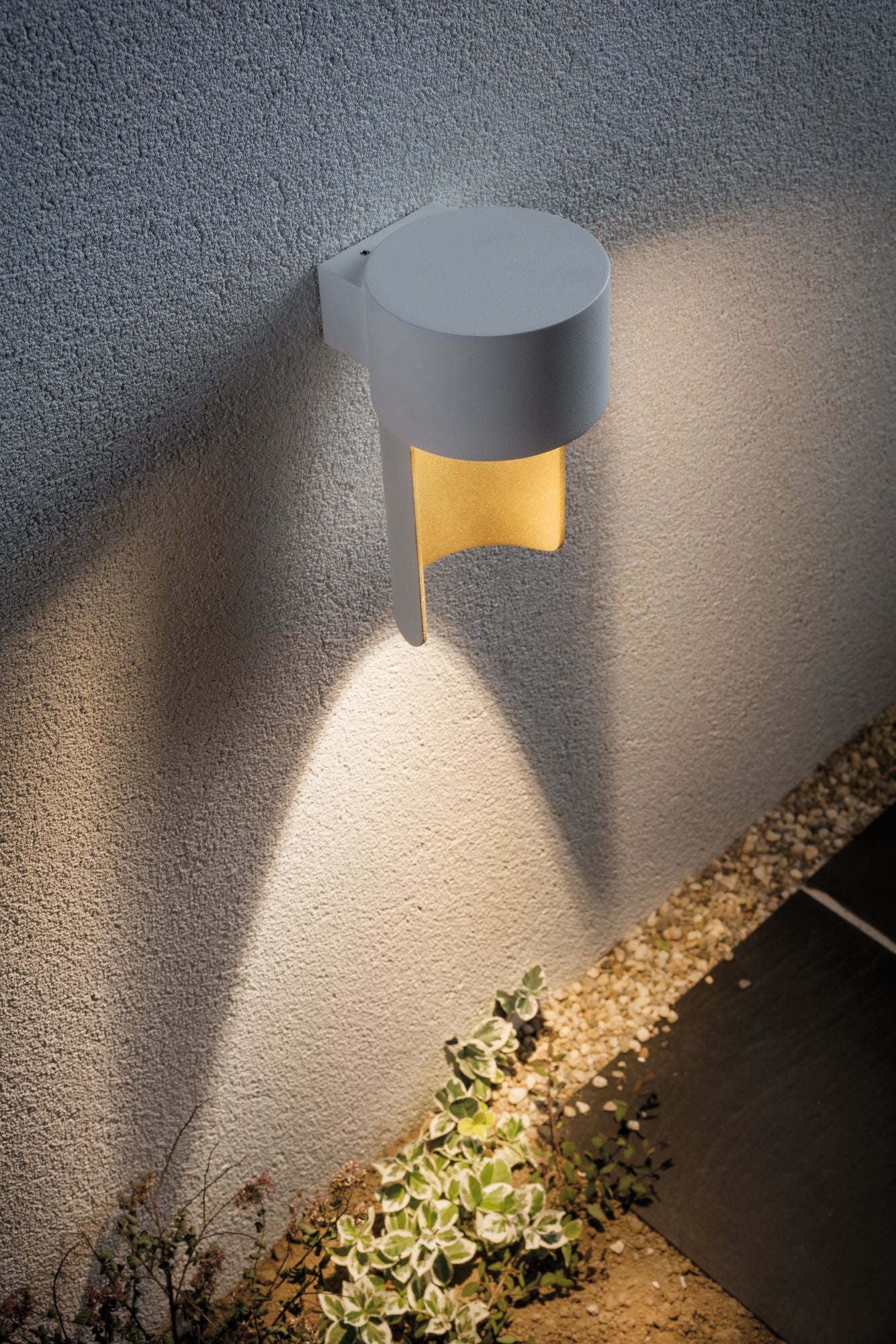 Paulmann Special Glas AmbientLED IP44 Wand Weiß matt/Gold Alu