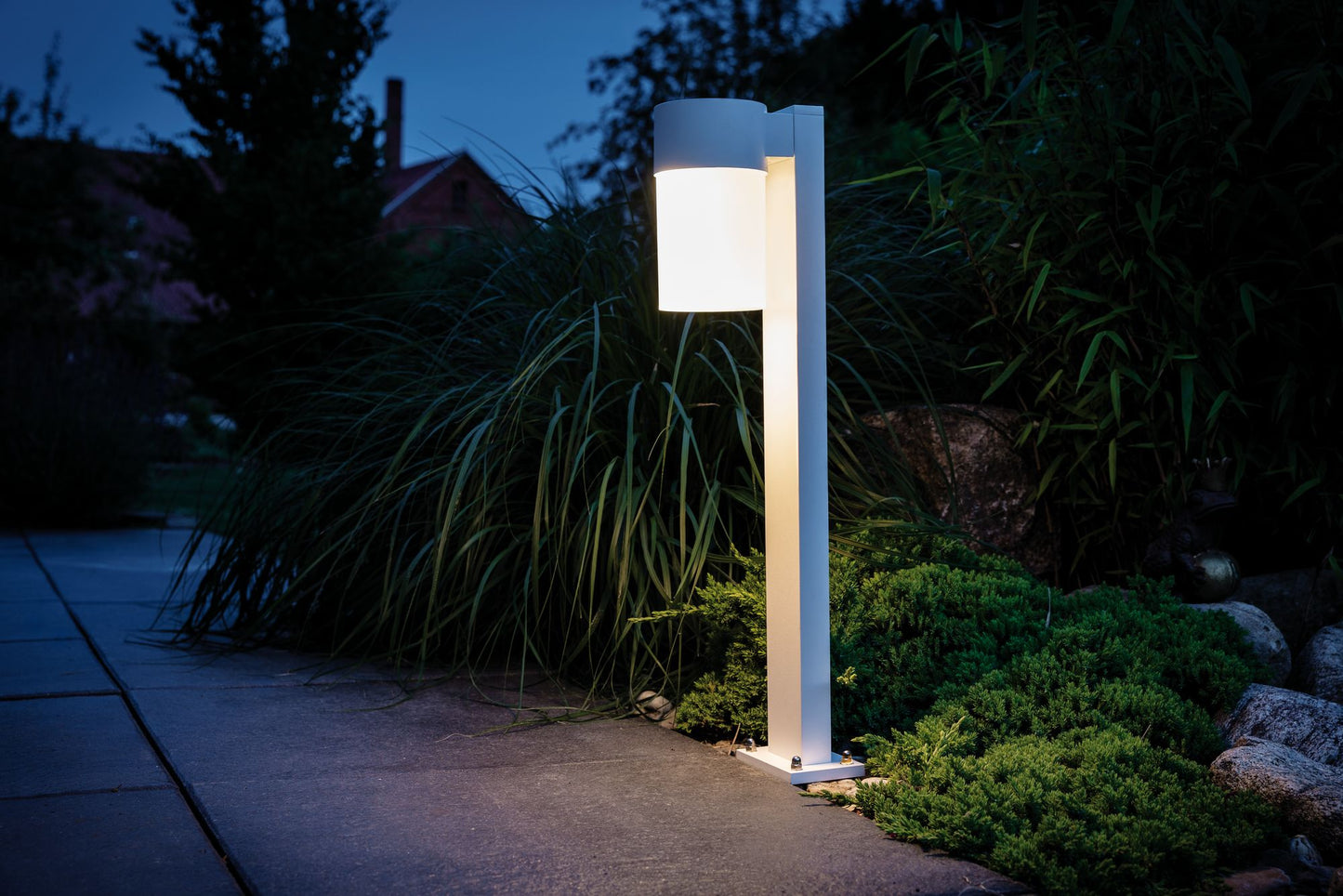Paulmann Special Glas AmbientLED IP44 Wand Weiß matt/Gold Alu