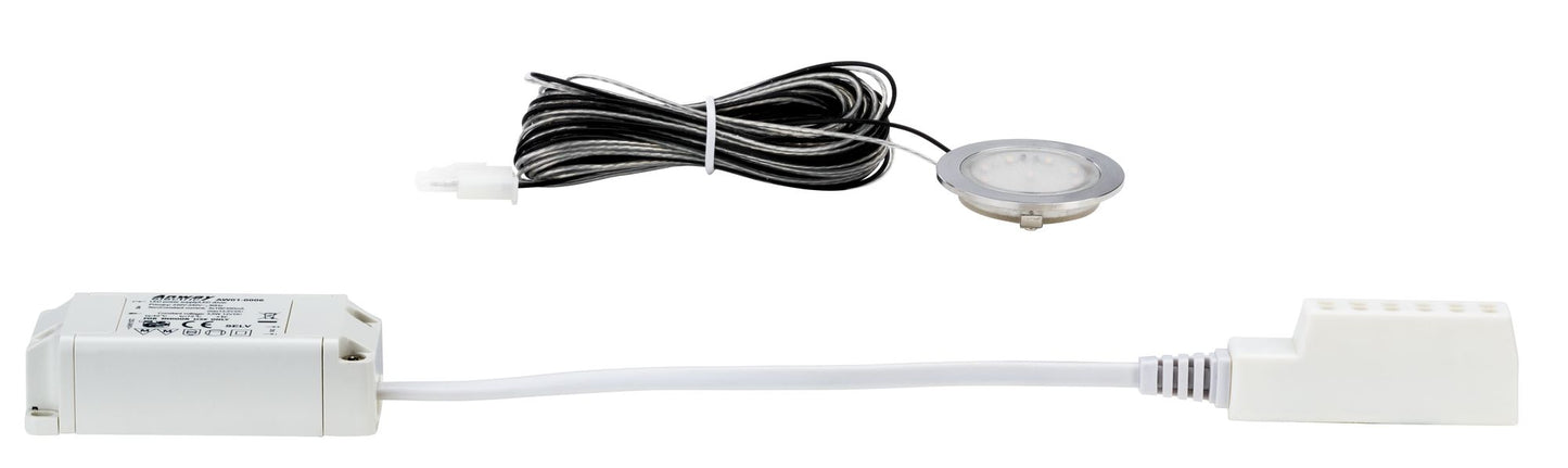 Paulmann Boden EBL Allround rund IP67 LED 4000K 1x0,7W 12V 45mm Transp/Kunstst/Eds