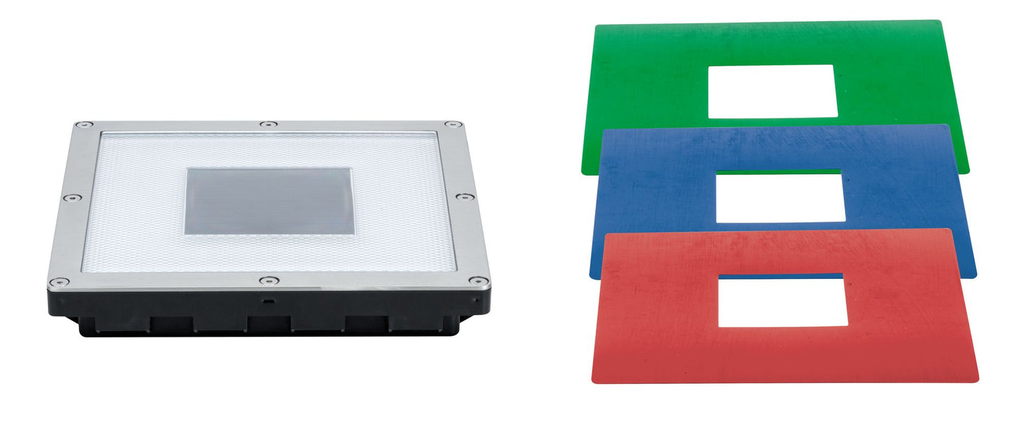 Paulmann Special EBL Set Solar Boden Cube IP67 LED 1x0,6W 200x200mm Eds/RGB Eds/Poly