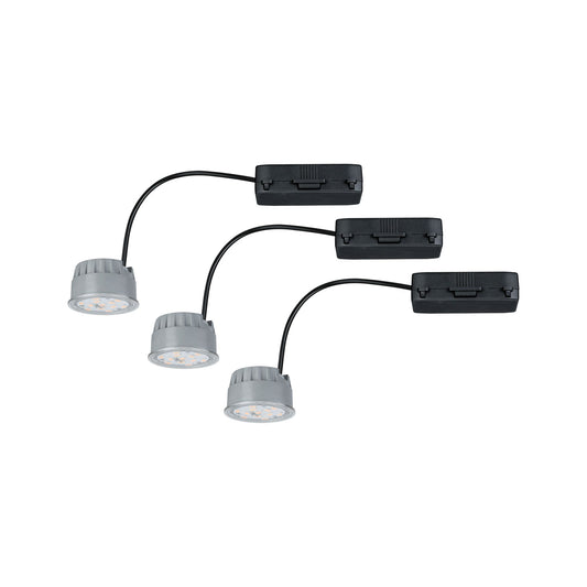 Paulmann 2Easy EBL Basis-Set Coin dim klar LED 3x7W 2700K 230V 51mm Klar/Kst