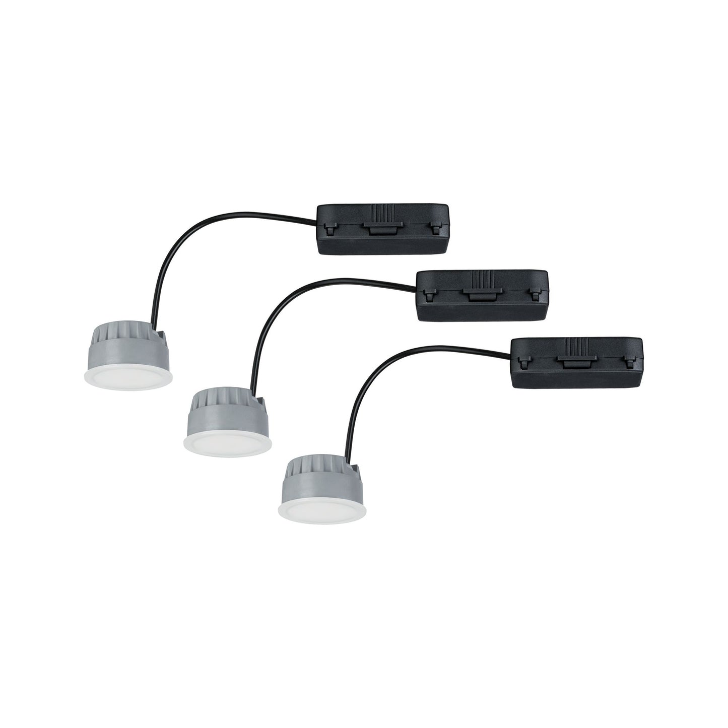 Paulmann 2Easy EBL Basis-Set Coin dim sat LED 3x7W 2700K 230V 51mm Satiniert/Kst