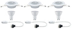 Paulmann EBL Set LED schwenkbar 3x4,5W 230V GU10 51mm Weiß matt/Metall