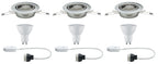 Paulmann EBL Set LED schwenkbar 3x4,5W 230V GU10 51mm Eisen gebürstet/Metall