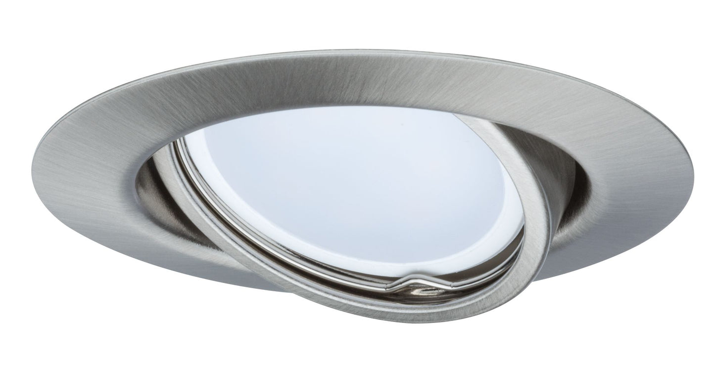 Paulmann EBL Set LED schwenkbar 1x4,5W 230V GU10 51mm Eisen gebürstet/Metall