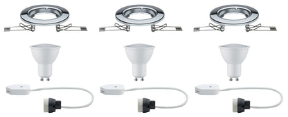 Paulmann EBL Set LED starr 3x4,5W 230V GU10 51mm Chrom/Metall