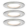 Paulmann Premium EBL Set Coin Slim rund starr LED 3x6,8W 2700K 230V 51mm Eisen g/Alu