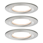 Paulmann Premium EBL Set Coin Slim rund starr LED 3x6,8W 2700K 230V 51mm Eisen g/Alu