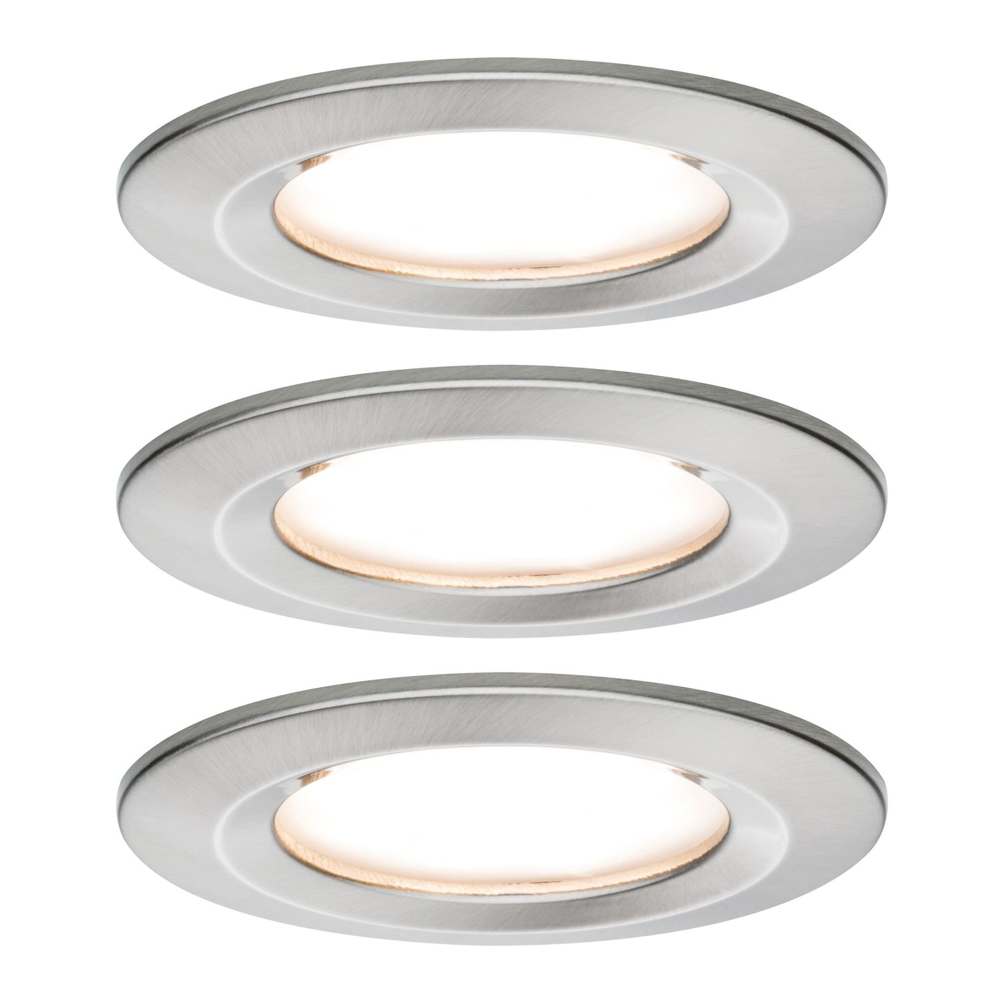 Paulmann Premium EBL Set Coin Slim rund starr LED 3x6,8W 2700K 230V 51mm Eisen g/Alu