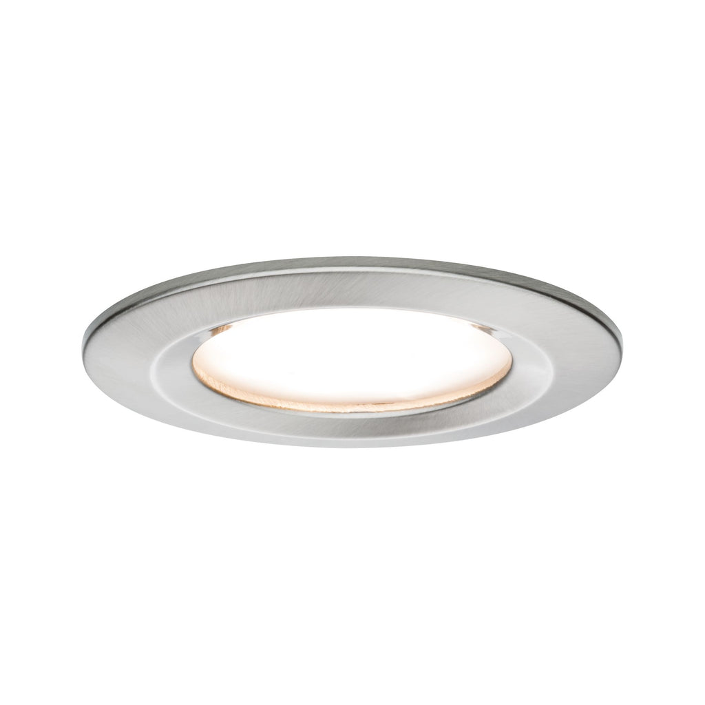Paulmann Premium EBL Set Coin Slim rund starr LED 3x6,8W 2700K 230V 51mm Eisen g/Alu