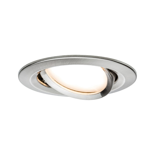 Paulmann Premium EBL Set Coin Slim rund schwenkb LED 3x6,8W 2700K 230V 51mm Eisen g/Alu