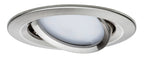 Paulmann Premium EBL Set Coin Slim rund schwenkb LED 1x6,8W 2700K 230V 51mm Eisen g/Alu