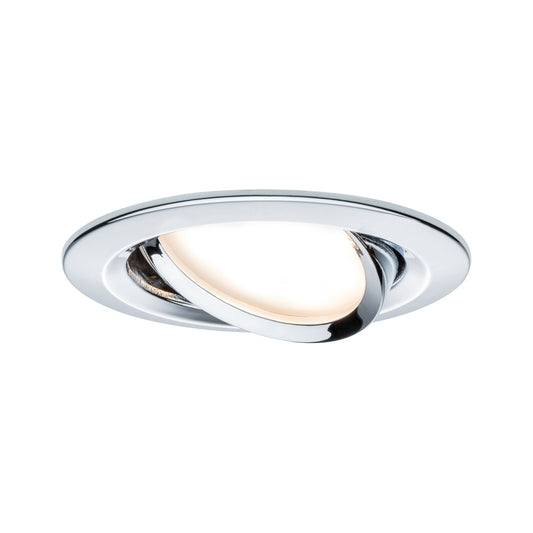 Paulmann Premium EBL Set Coin Slim rund schwenkb LED 3x6,8W 2700K 230V 51mm Chrom/Alu