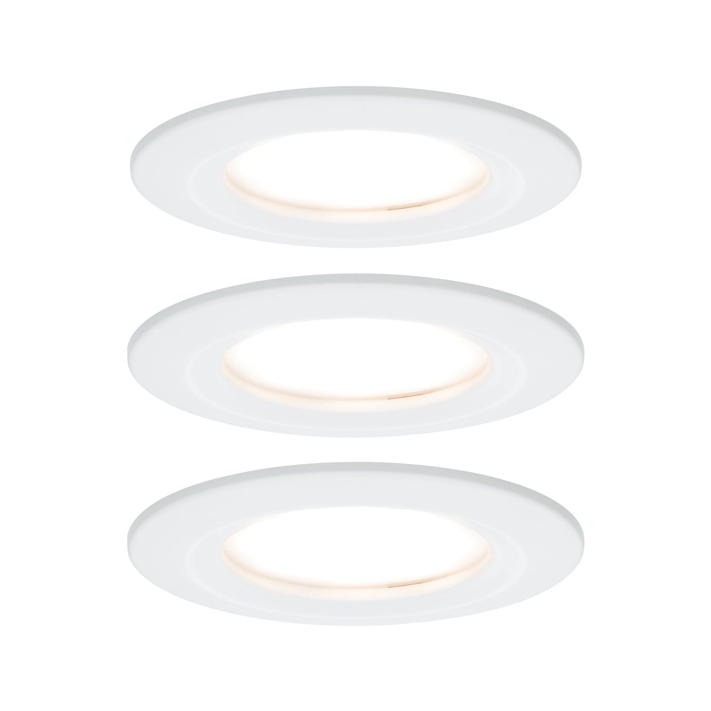 Paulmann EBL Set Nova Plus Coin rund starr LED 3x 6,8W 2700K 230V 51mm Ws matt/Alu