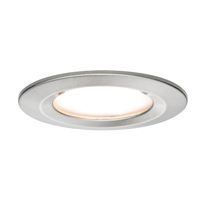 Paulmann EBL Set Nova Plus Coin dim rund starr LED 3x6,8W 2700K 230V 51mm Eisen g/Alu