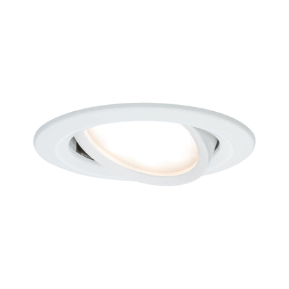 Paulmann EBL Set Nova Plus Coin dim rund schwb LED 1x6,8W 2700K 230V 51mm Ws matt/Alu
