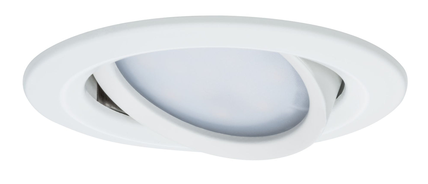 Paulmann EBL Set Nova Plus Coin dim rund schwb LED 1x6,8W 2700K 230V 51mm Ws matt/Alu