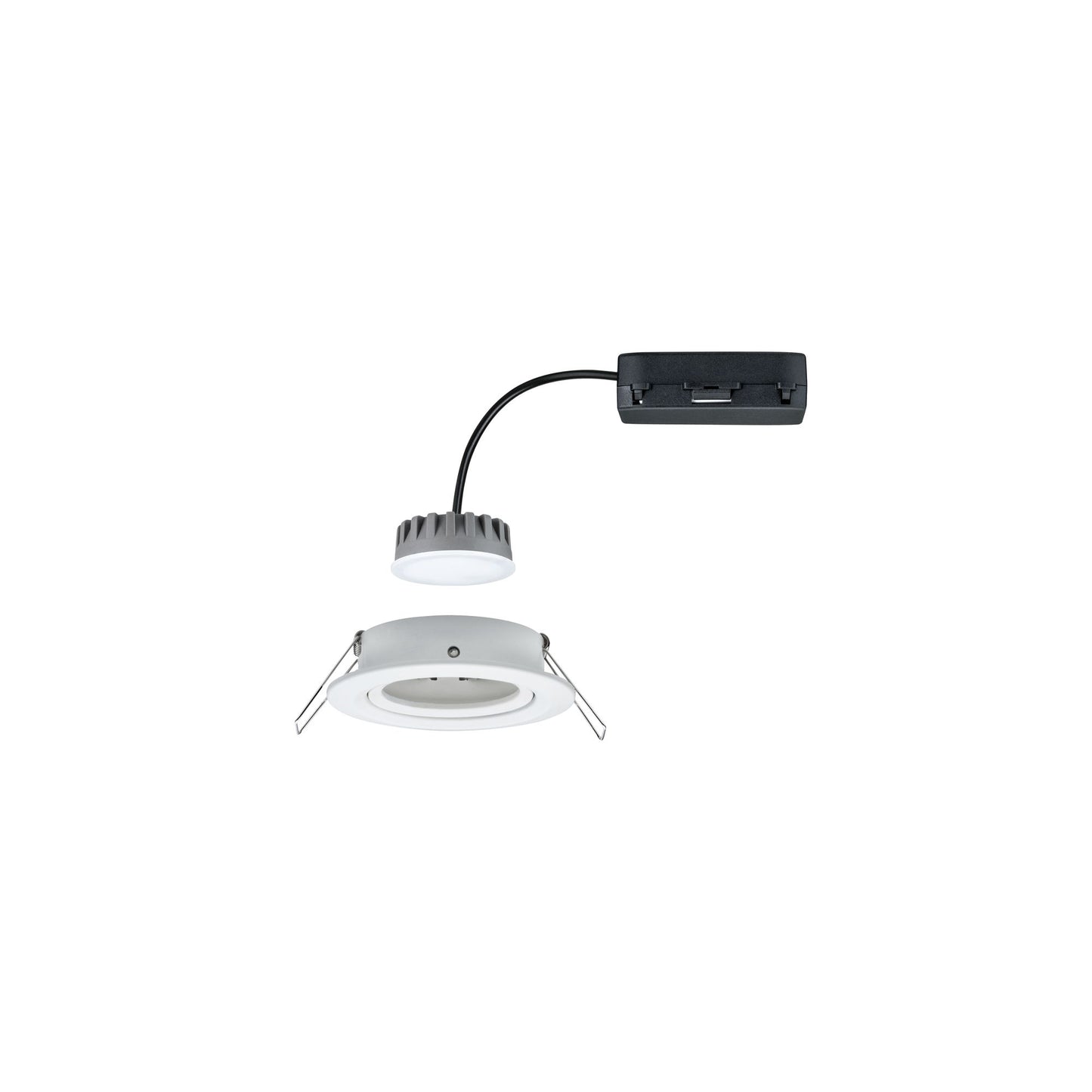 Paulmann EBL Set Nova Plus Coin dim rund schwb LED 1x6,8W 2700K 230V 51mm Ws matt/Alu