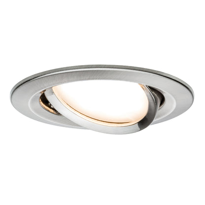 Paulmann EBL Set Nova Plus Coin dim rund schwb LED 3x6,8W 2700K 230V 51mm Eisen g/Alu