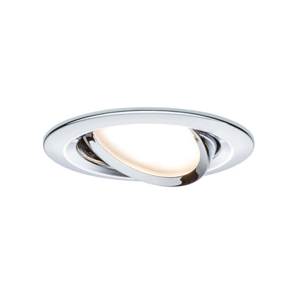 Paulmann EBL Set Nova Plus Coin dim rund schwb LED 3x6,8W 2700K 230V 51mm Chrom/Alu