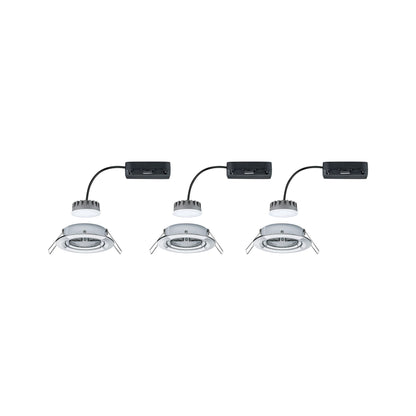 Paulmann EBL Set Nova Plus Coin dim rund schwb LED 3x6,8W 2700K 230V 51mm Chrom/Alu