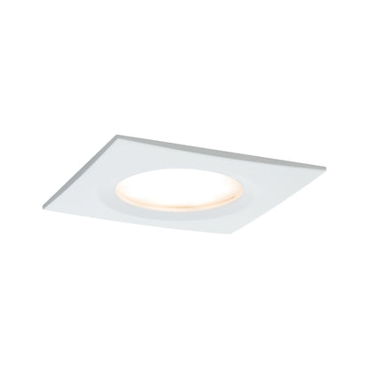 Paulmann Premium EBL Set Coin Slim dim eck starr LED 1x6,8W 2700K 230V 51mm Ws matt/Alu